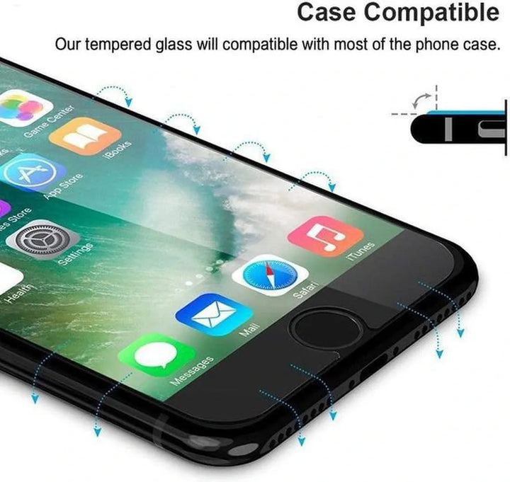iPhone 7 Plus / 8 Plus Screenprotector Gehard 9H – Anti-kras – Tempered Glas – 3-Pack-Ilumina Benelux