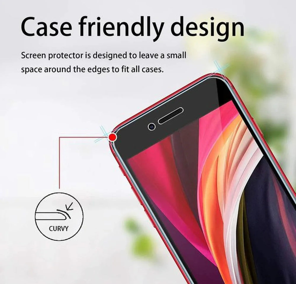 iPhone 7/8/SE 2020 Screenprotector Gehard 9H – Anti-kras – 3-Pack-Ilumina Benelux