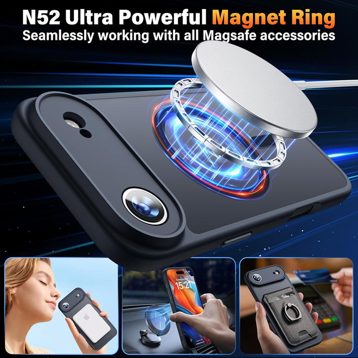 iPhone Air Hoesje – MagSafe Case Zwart met 2 Screenprotectors & Camerabescherming-Ilumina Benelux