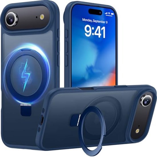 iPhone Air Hoesjes MagSafe Case - Schokbestendig - Anti-Vingerafdruk - Blauw-Ilumina Benelux