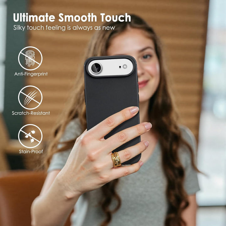 iPhone Air Hoesjes - Siliconen Backcover - Soft Touch - Schokbestendig - Zwart-Ilumina Benelux