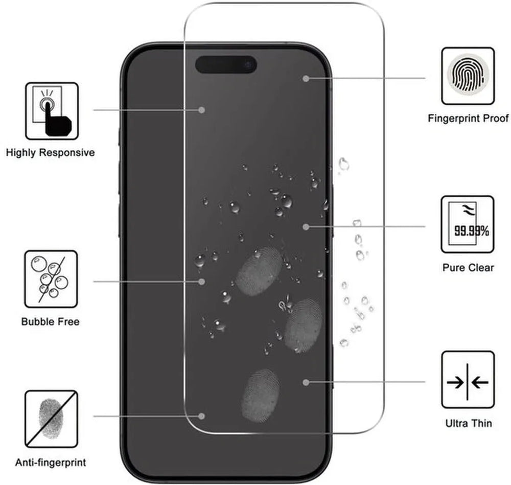 iPhone Air Screenprotector Gehard 9H – Anti-kras – 1-Pack-Ilumina Benelux