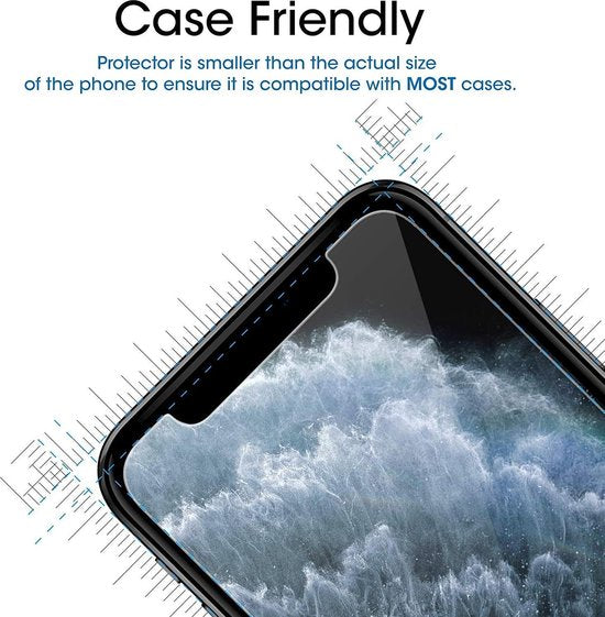 iPhone X / XS Screenprotector Gehard 9H – Anti-kras – 3-Pack-Ilumina Benelux