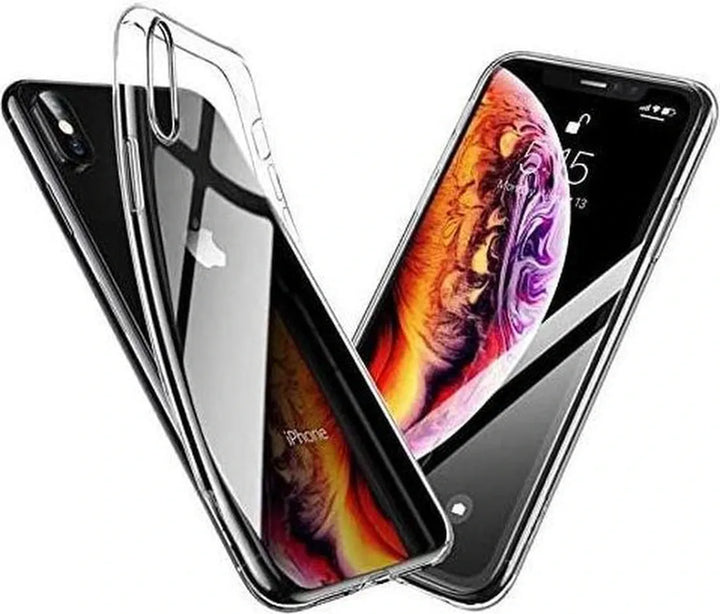 iPhone XS Max Hoesjes – Transparante TPU Siliconen Backcover – Soft Case – Incl. 3x Gehard Glas Screenprotector-Ilumina Benelux