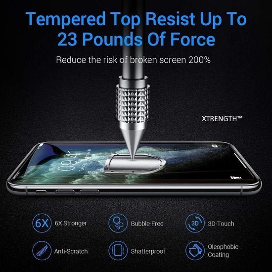 iPhone XS Max Screenprotector Gehard 9H – Anti-kras – 2-Pack-Ilumina Benelux