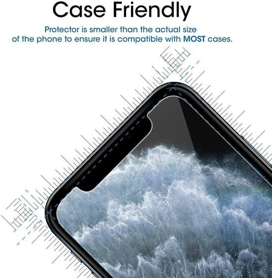 iPhone X/XS Screenprotector Gehard 9H – Anti-kras – 4-Pack-Ilumina Benelux