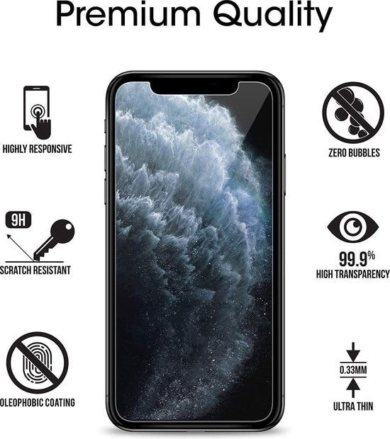iPhone Xr Screenprotector Gehard 9H – Anti-kras – 2-Pack-Ilumina Benelux