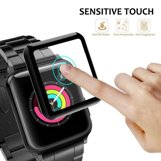 iWatch 38mm – Gehard Glas Screenprotector Full Cover-Ilumina Benelux