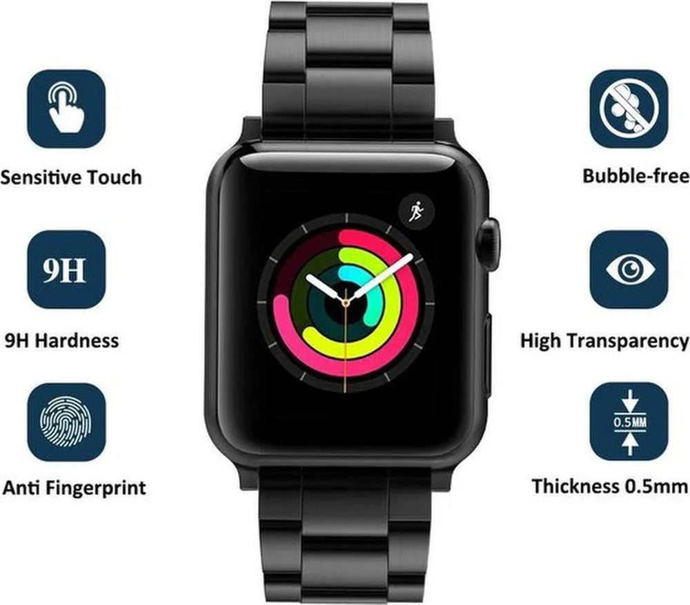 iWatch 42mm – Gehard Glas Screenprotector Full Cover – Anti-kras-Ilumina Benelux