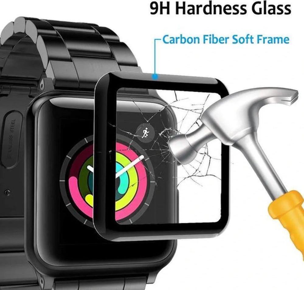 iWatch 42mm – Gehard Glas Screenprotector Full Cover – Anti-kras-Ilumina Benelux