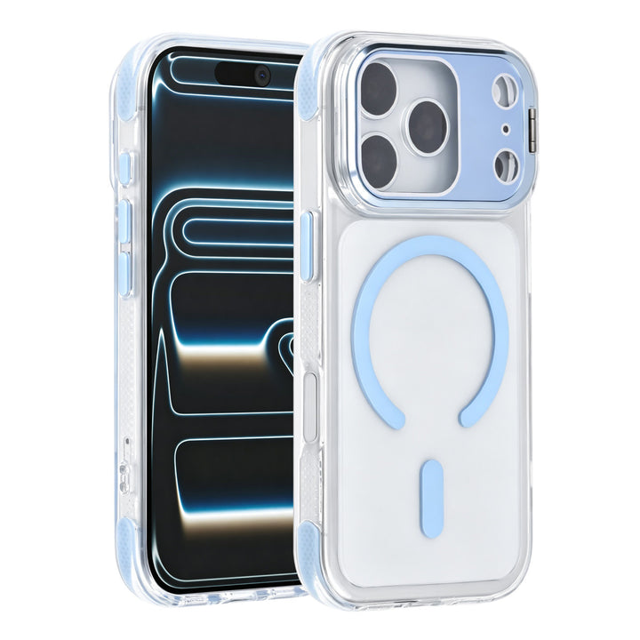 TUNIQ iPhone 18 Pro MagSafe Hoesje met camerastandaard - Lichtblauw