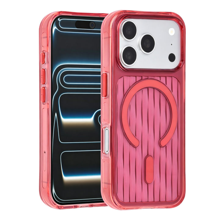 TUNIQ iPhone 18 Pro MagSafe Hoesje met patroon - Bordeaux