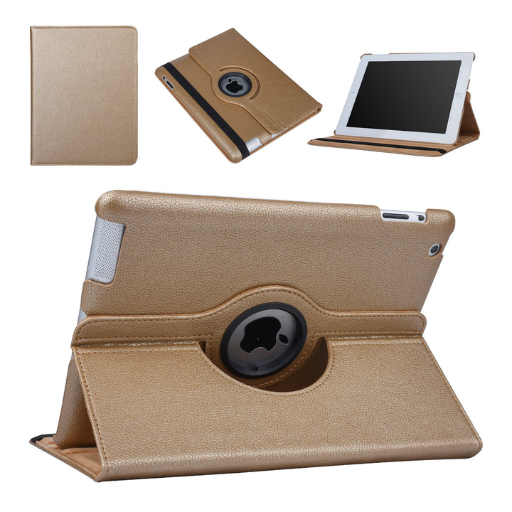 iPad 2/3/4 9.7 inch Hoesjes Multi-stand – Goud-Tablethoesjes-Ilumina Benelux