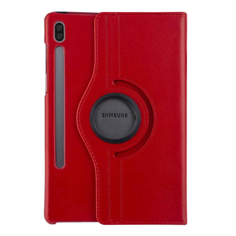 Samsung Galaxy Tab S6 10.5 2019 T860 Hoesjes – 360° draaibaar – Rood-Tablethoesjes-Ilumina Benelux