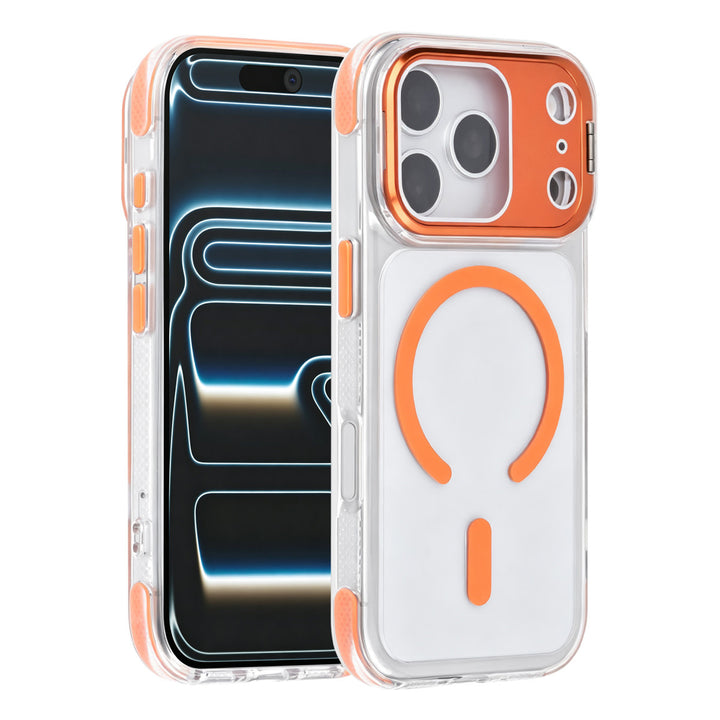 TUNIQ iPhone 18 Pro MagSafe Hoesje met camerastandaard - Oranje