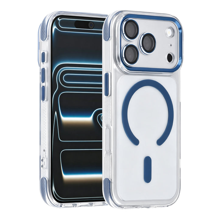 TUNIQ iPhone 18 Pro Airbag MagSafe Hoesje van TPU en PC - Donkerblauw