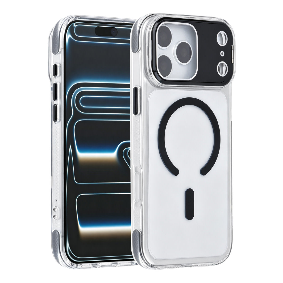 TUNIQ iPhone 18 Pro Max MagSafe Hoesje met camerastandaard - Zwart