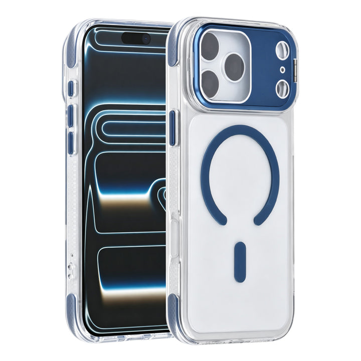 TUNIQ iPhone 18 Pro Max MagSafe Hoesje met camerastandaard - Donkerblauw