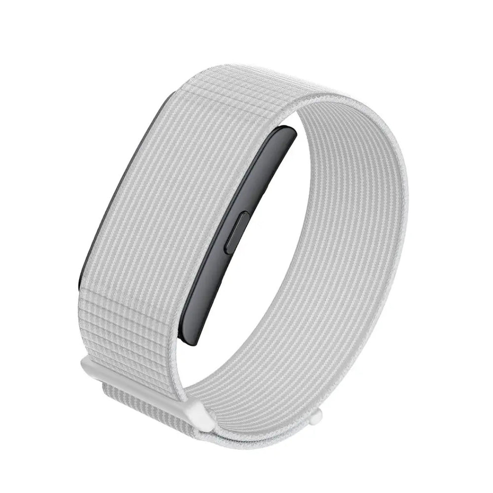 Grijze Green Lion Fit Flex fitnessband schuin van de buitenkant