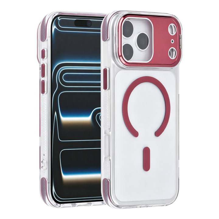 TUNIQ iPhone 18 Pro Max MagSafe Hoesje met camerastandaard - Bordeaux