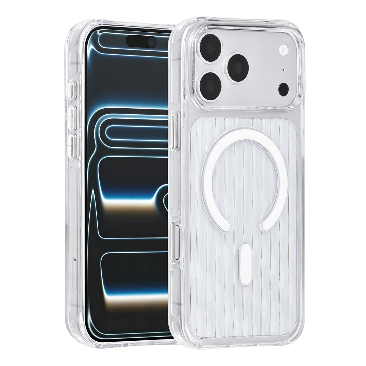 TUNIQ iPhone 18 Pro Max MagSafe Hoesje met patroon - Transparant