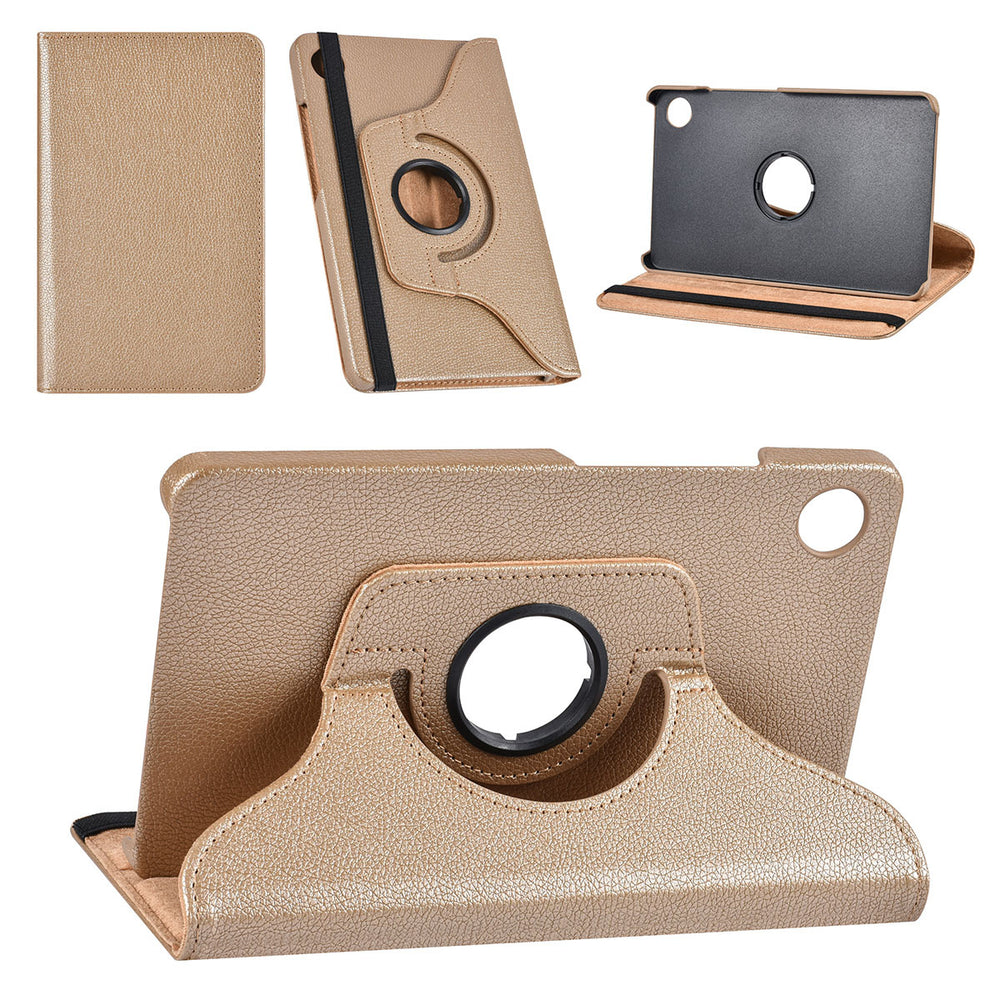 Samsung Galaxy Tab A9 8.7 (2023) Hoesjes – 360° draaibaar – Multi-stand – Goud-Tablethoesjes-Ilumina Benelux