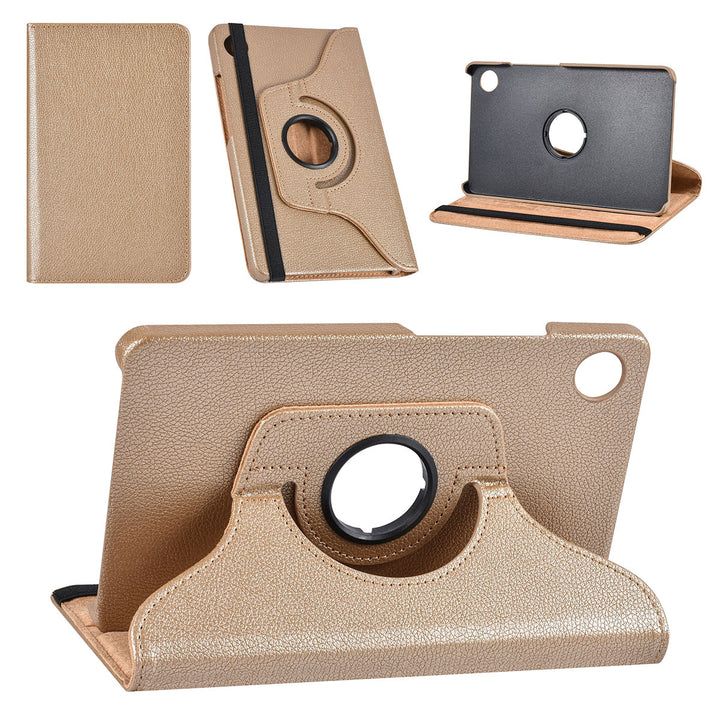 Samsung Galaxy Tab A9 8.7 (2023) Hoesjes – 360° draaibaar – Multi-stand – Goud-Tablethoesjes-Ilumina Benelux
