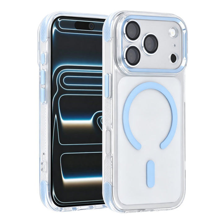 TUNIQ iPhone 18 Pro Airbag MagSafe Hoesje van TPU en PC - Lichtblauw