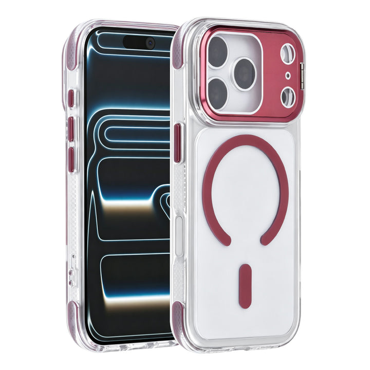 TUNIQ iPhone 18 Pro MagSafe Hoesje met camerastandaard - Bordeaux