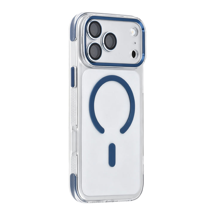 TUNIQ iPhone 18 Pro Max Airbag MagSafe Hoesje van TPU en PC - Donkerblauw