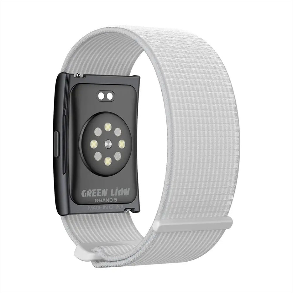 Grijze Green Lion Fit Flex fitnessband met sensoren aan de binnenkant