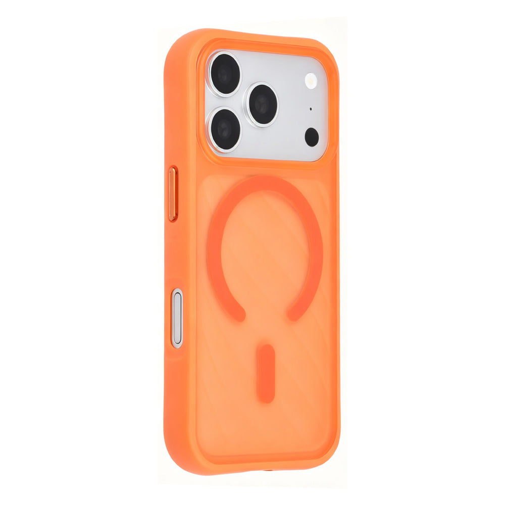 TUNIQ iPhone 18 Pro MagSafe Hoesje met patroon en Skin Touch - Oranje