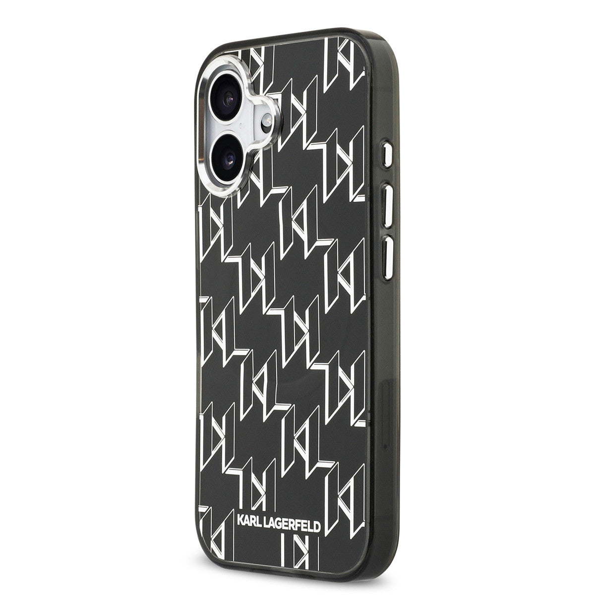 Karl Lagerfeld iPhone 17 Backcover hoesje - HC MagSafe IML KL Monogram - Zwart-Ilumina Benelux