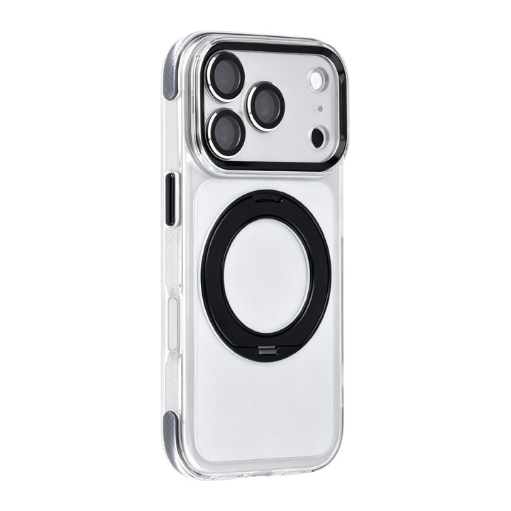 TUNIQ iPhone 18 Pro MagSafe Hoesje met 360 graden standaard - Zwart