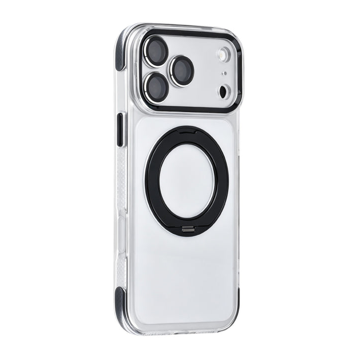 TUNIQ iPhone 18 Pro Max MagSafe Hoesje met 360 graden standaard - Zwart