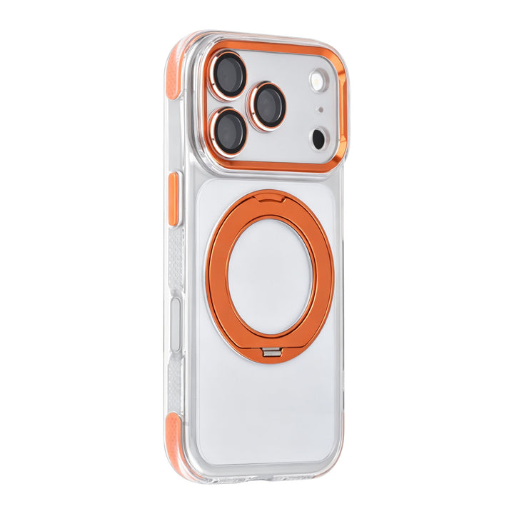 TUNIQ iPhone 18 Pro MagSafe Hoesje met 360 graden standaard - Oranje
