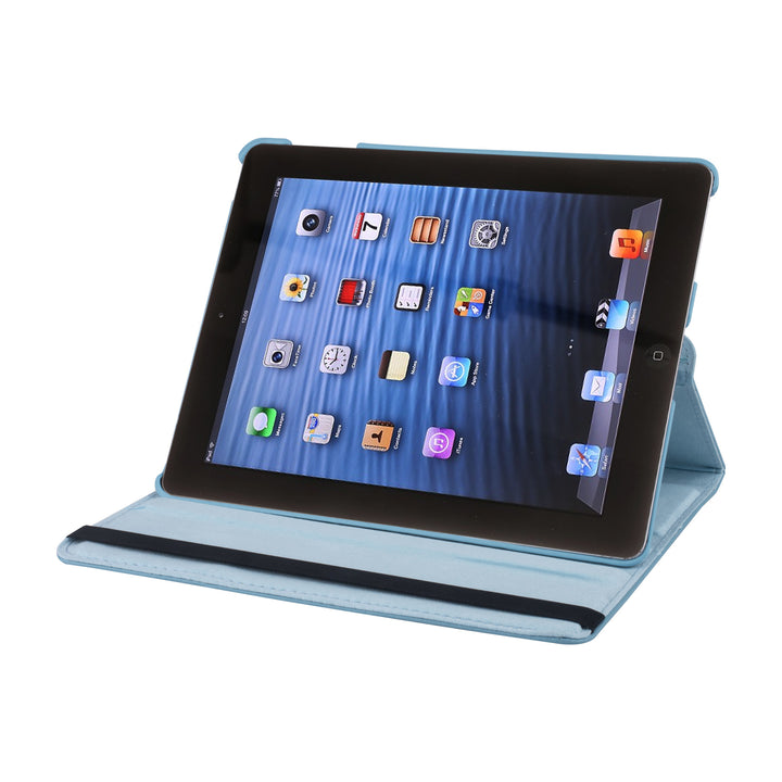 iPad 2/3/4 9.7 inch Hoesjes Multi-stand Standfunctie – Lichtblauw-Tablethoesjes-Ilumina Benelux