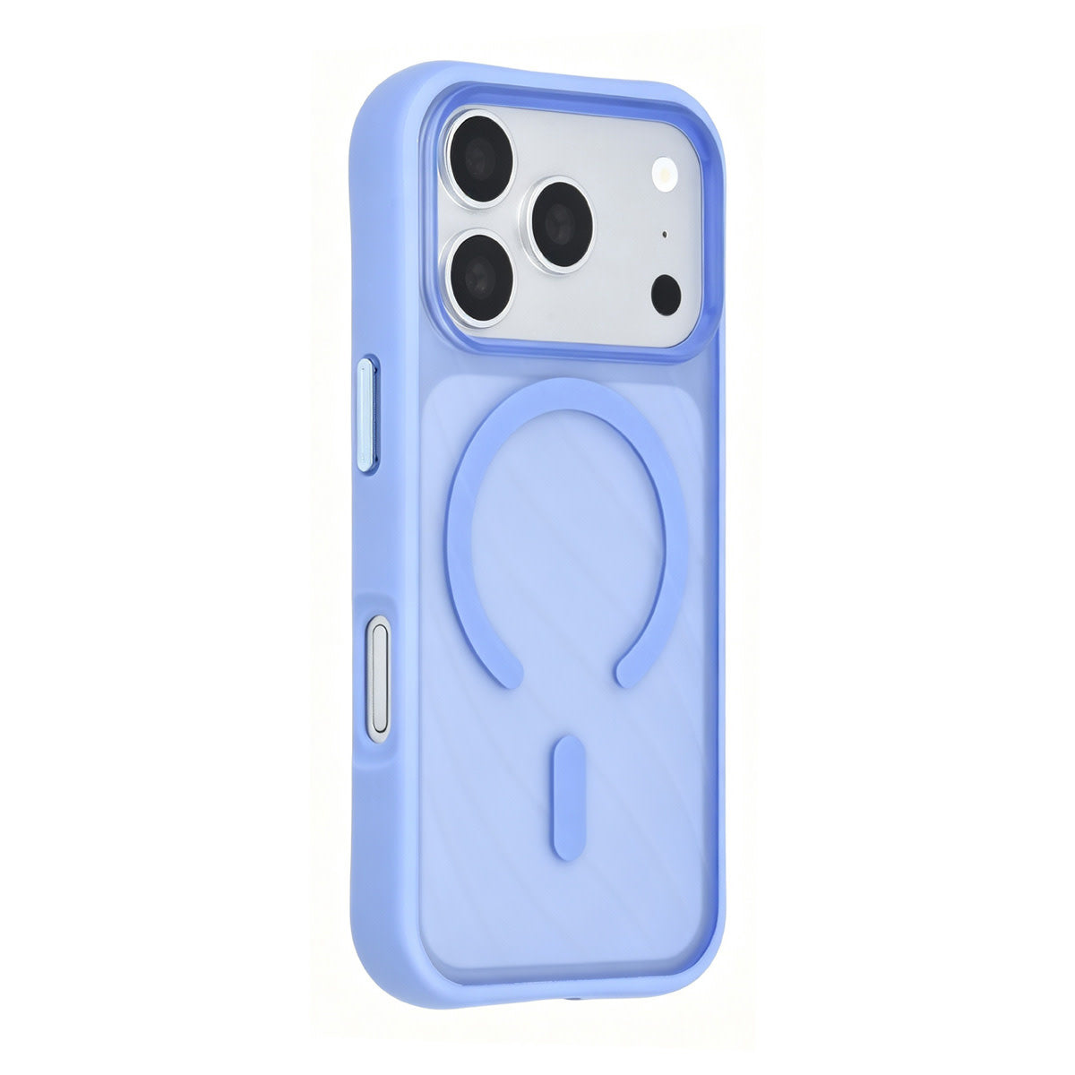TUNIQ iPhone 18 Pro MagSafe Hoesje met patroon en Skin Touch - Lichtblauw