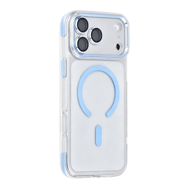 TUNIQ iPhone 18 Pro Max Airbag MagSafe Hoesje van TPU en PC - Lichtblauw