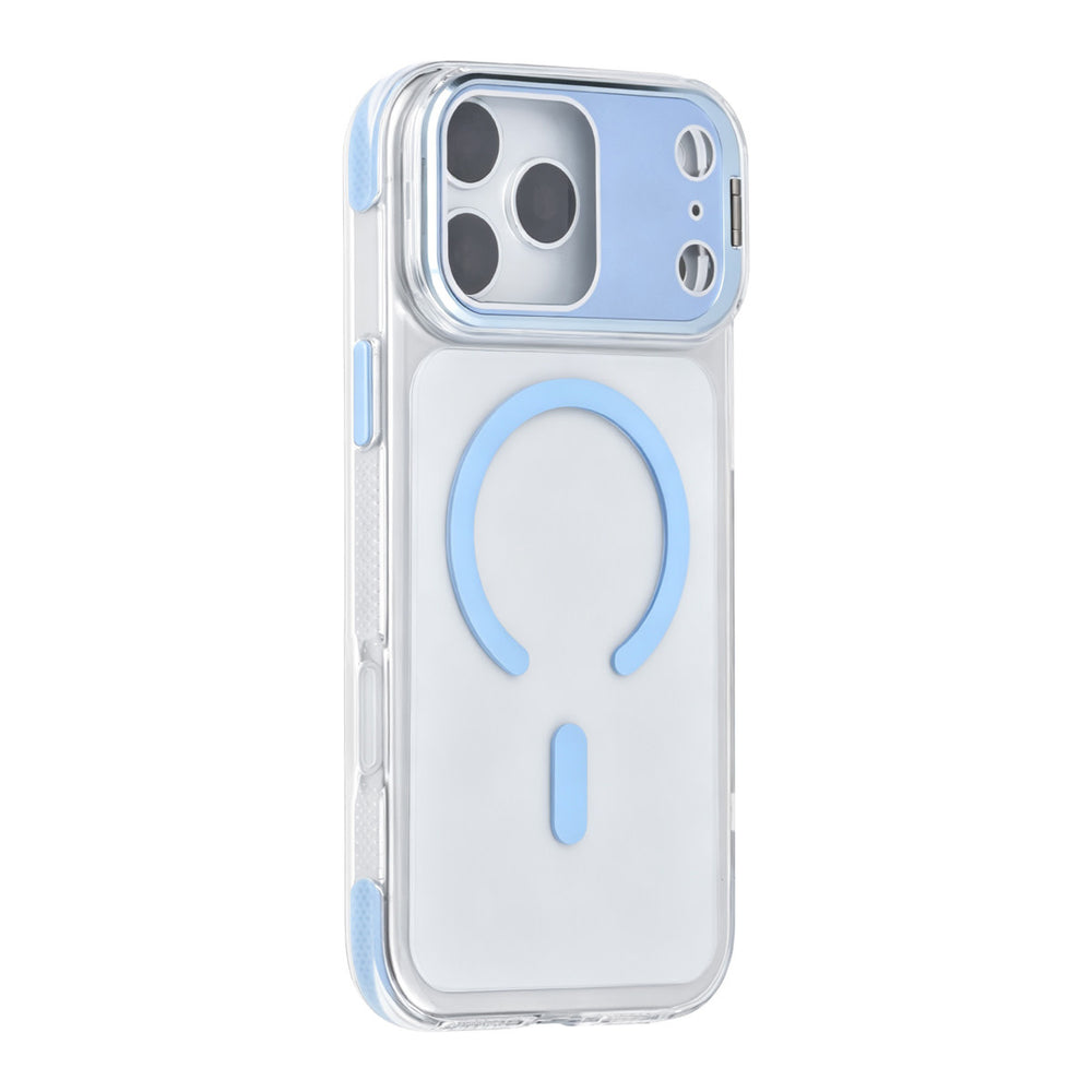 TUNIQ iPhone 18 Pro Max MagSafe Hoesje met camerastandaard - Lichtblauw