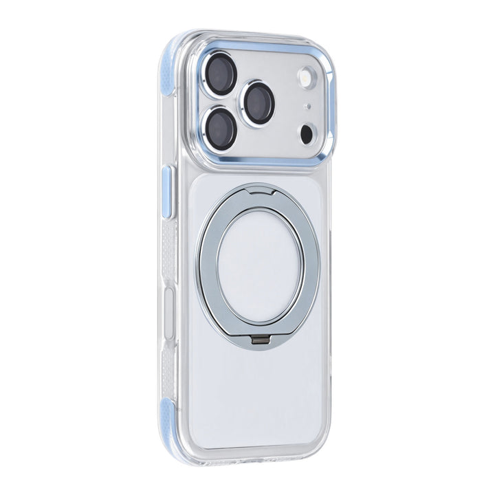 TUNIQ iPhone 18 Pro MagSafe Hoesje met 360 graden standaard - Lichtblauw