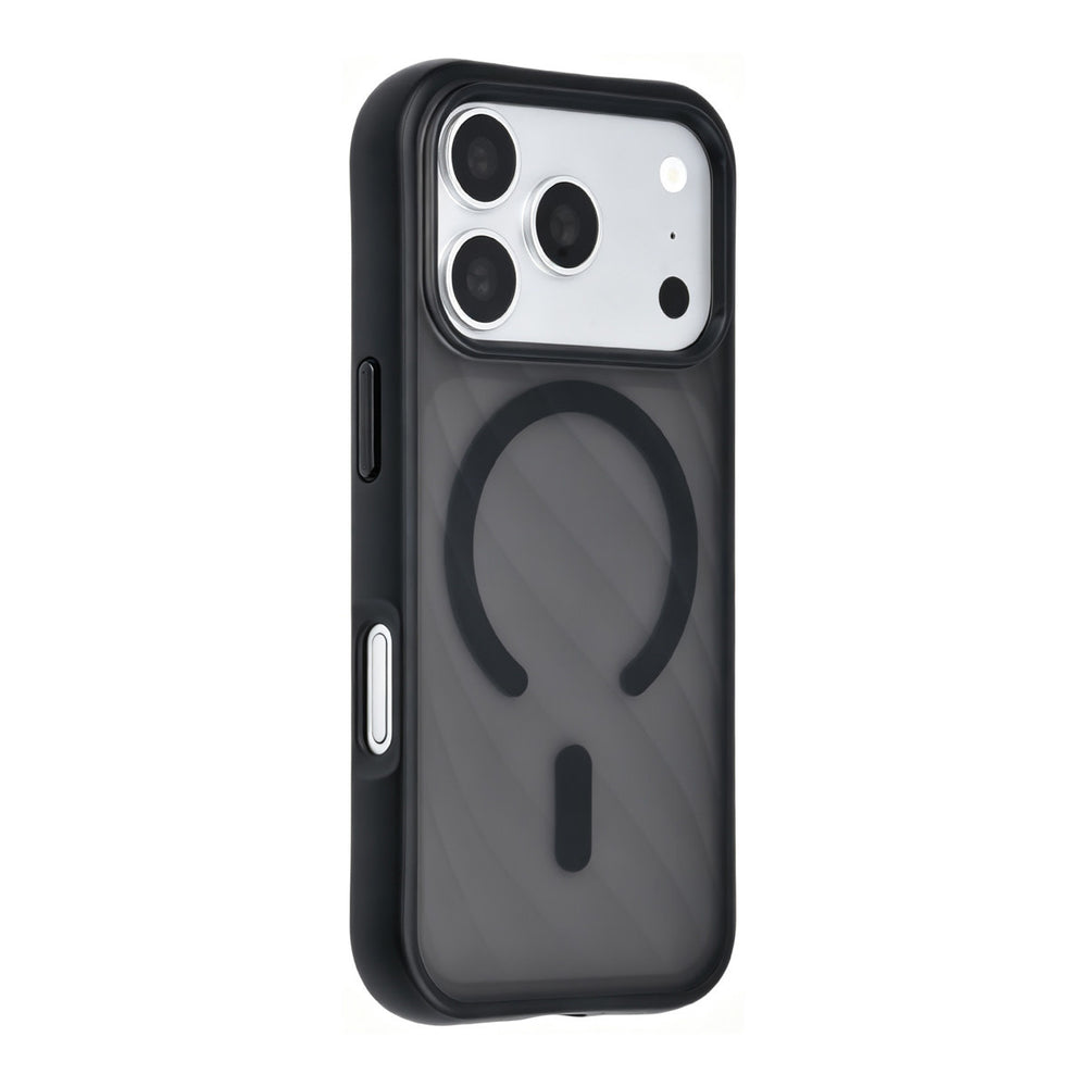 TUNIQ iPhone 18 Pro MagSafe Hoesje met patroon en Skin Touch - Zwart