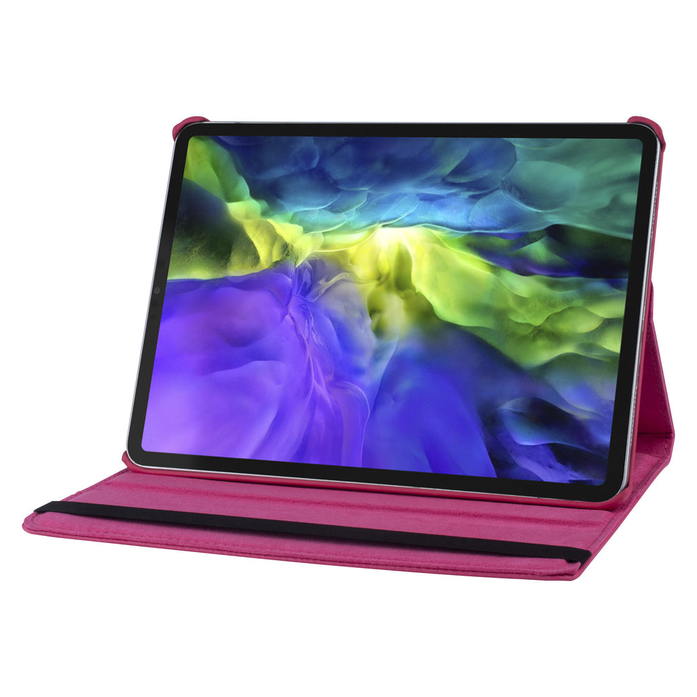 iPad Pro 11 inch 2020/2021/2022 – 360° draaibare Hoesje – Donkerroze-Tablethoesjes-Ilumina Benelux