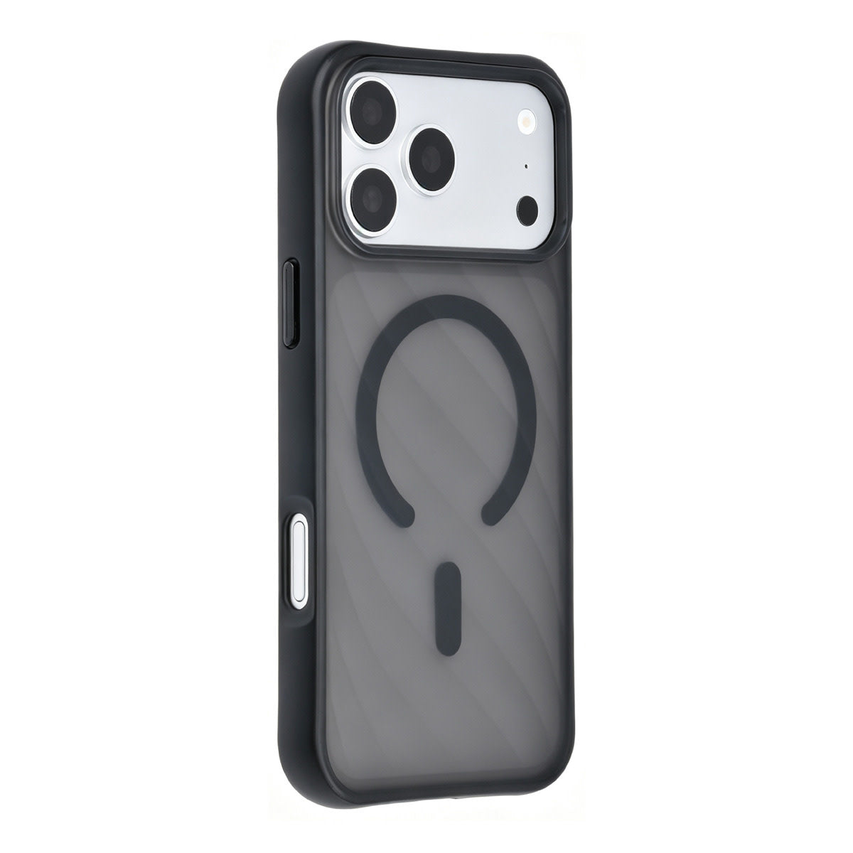 TUNIQ iPhone 18 Pro Max MagSafe Hoesje met patroon en Skin Touch - Zwart