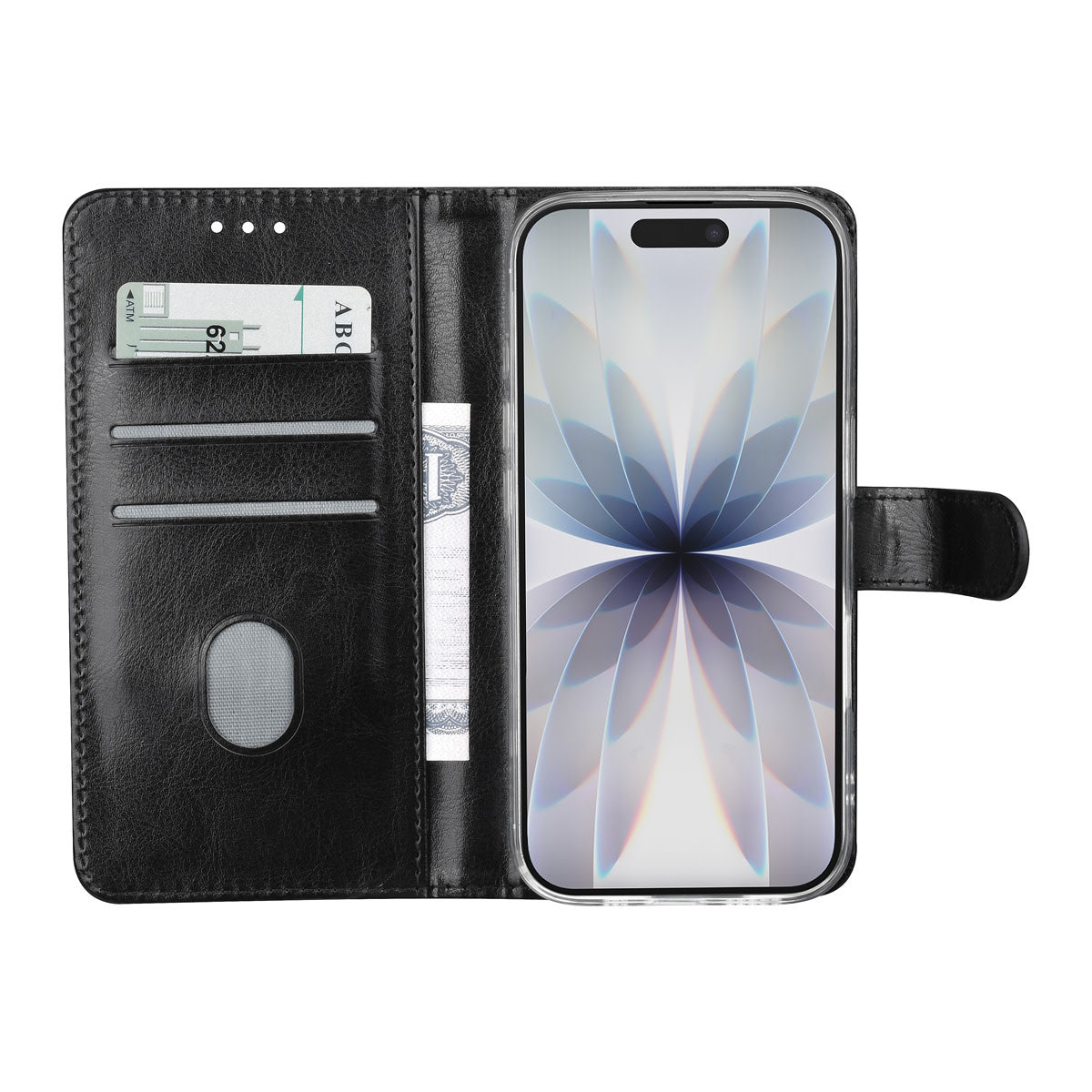 TUNIQ iPhone 18 Pro Bookcase van PU en TPU - Zwart