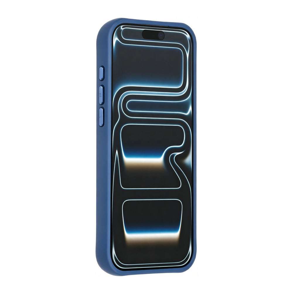 TUNIQ iPhone 18 Pro Max MagSafe Hoesje met patroon en Skin Touch - Donkerblauw