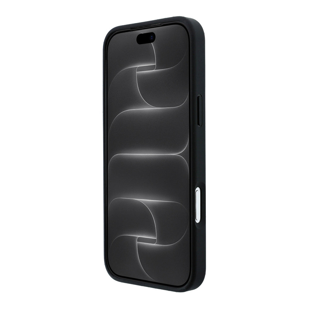 Zwart BMW telefoonhoesje van voren op een telefoon