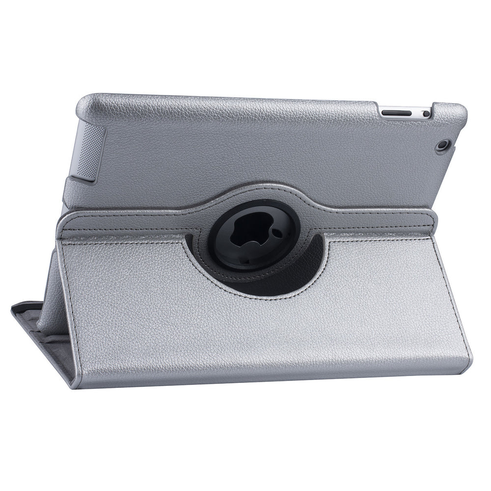 iPad 2/3/4 9.7 inch Hoesjes Multi-stand standfunctie – Grijs-Tablethoesjes-Ilumina Benelux
