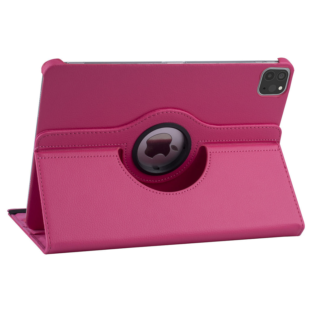 iPad Pro 11 inch 2020/2021/2022 – 360° draaibare Hoesje – Donkerroze-Tablethoesjes-Ilumina Benelux