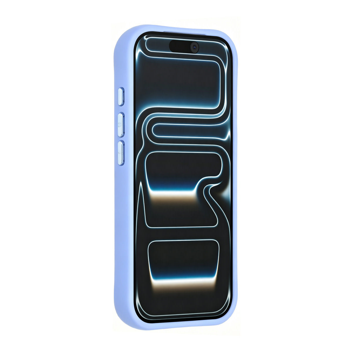 TUNIQ iPhone 18 Pro MagSafe Hoesje met patroon en Skin Touch - Lichtblauw